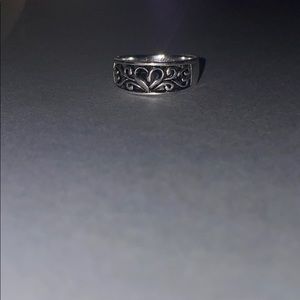 925 sliver heart ring